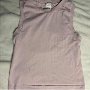 Pink Athleta ribbed tank top